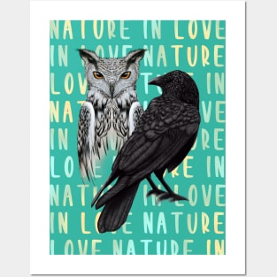 Owl Raven Posters and Art